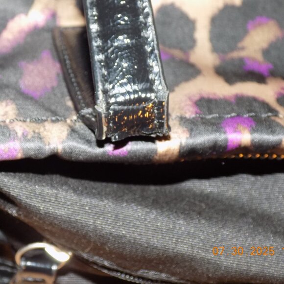 Coach Signature Ocelot, Black, Brown & Purple Animal Print 25282 - Picture 7 of 11